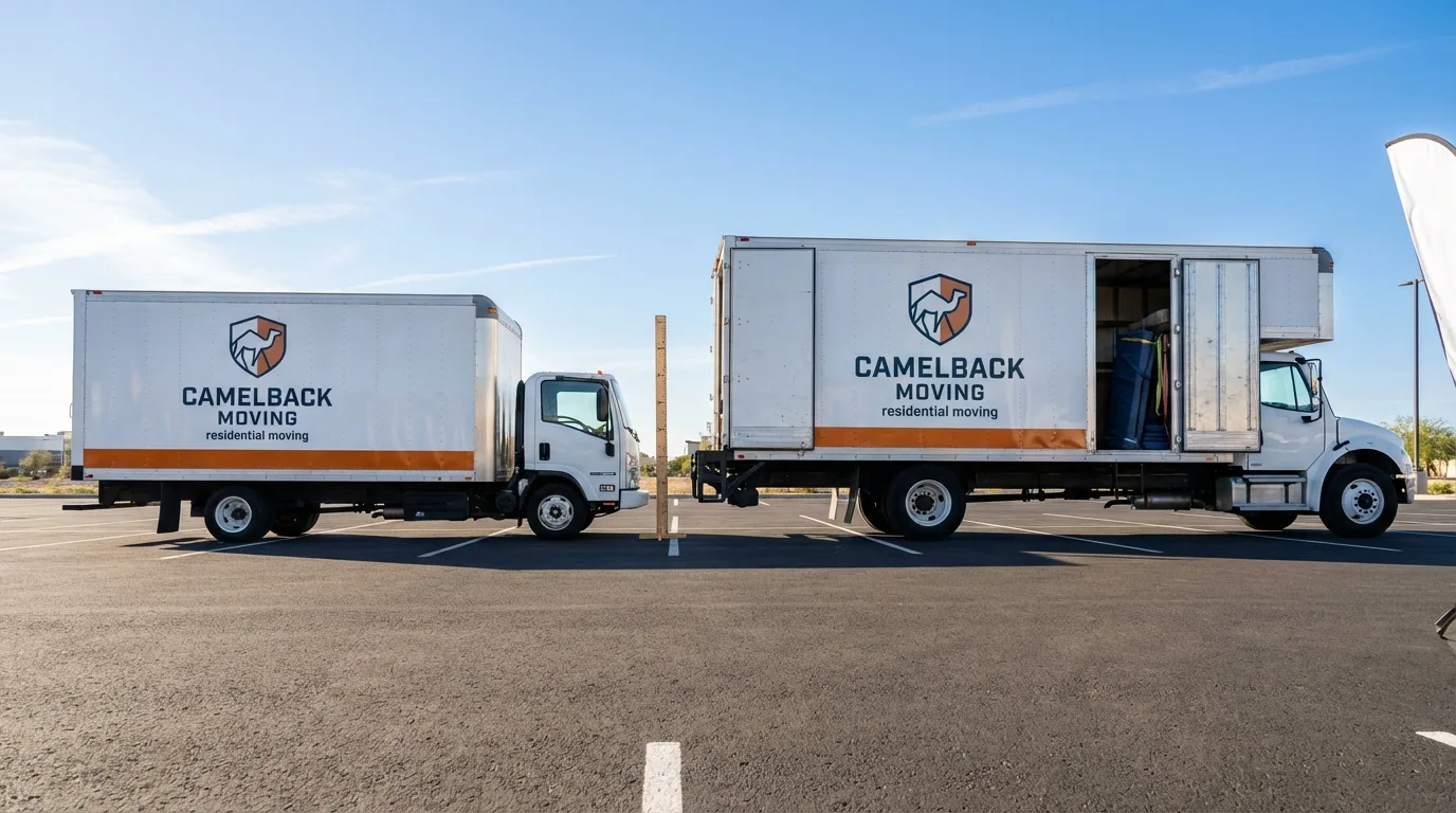 Moving truck size capacity guide in East Moriches
